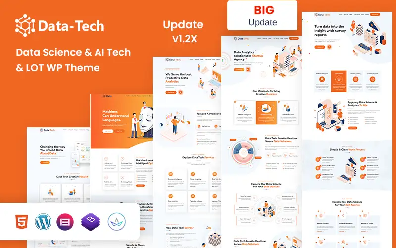 DataTech – Data Science & AI Tech And IOT WordPress Theme