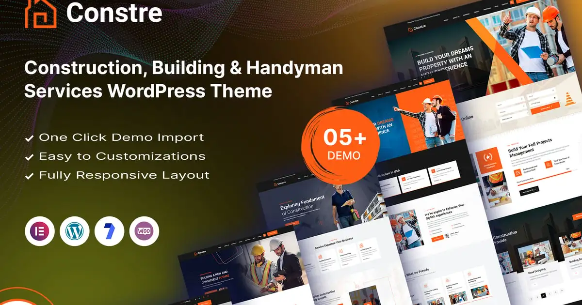 Constre – Construction & Handyman Service WP Theme