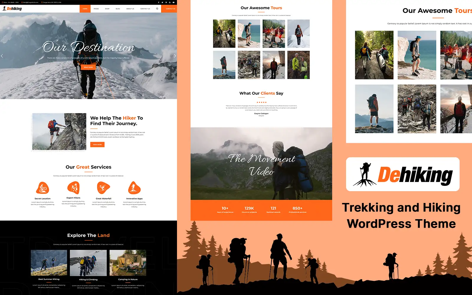 Dehiking – Hiking, Camping and Mountain Guide WordPress Theme