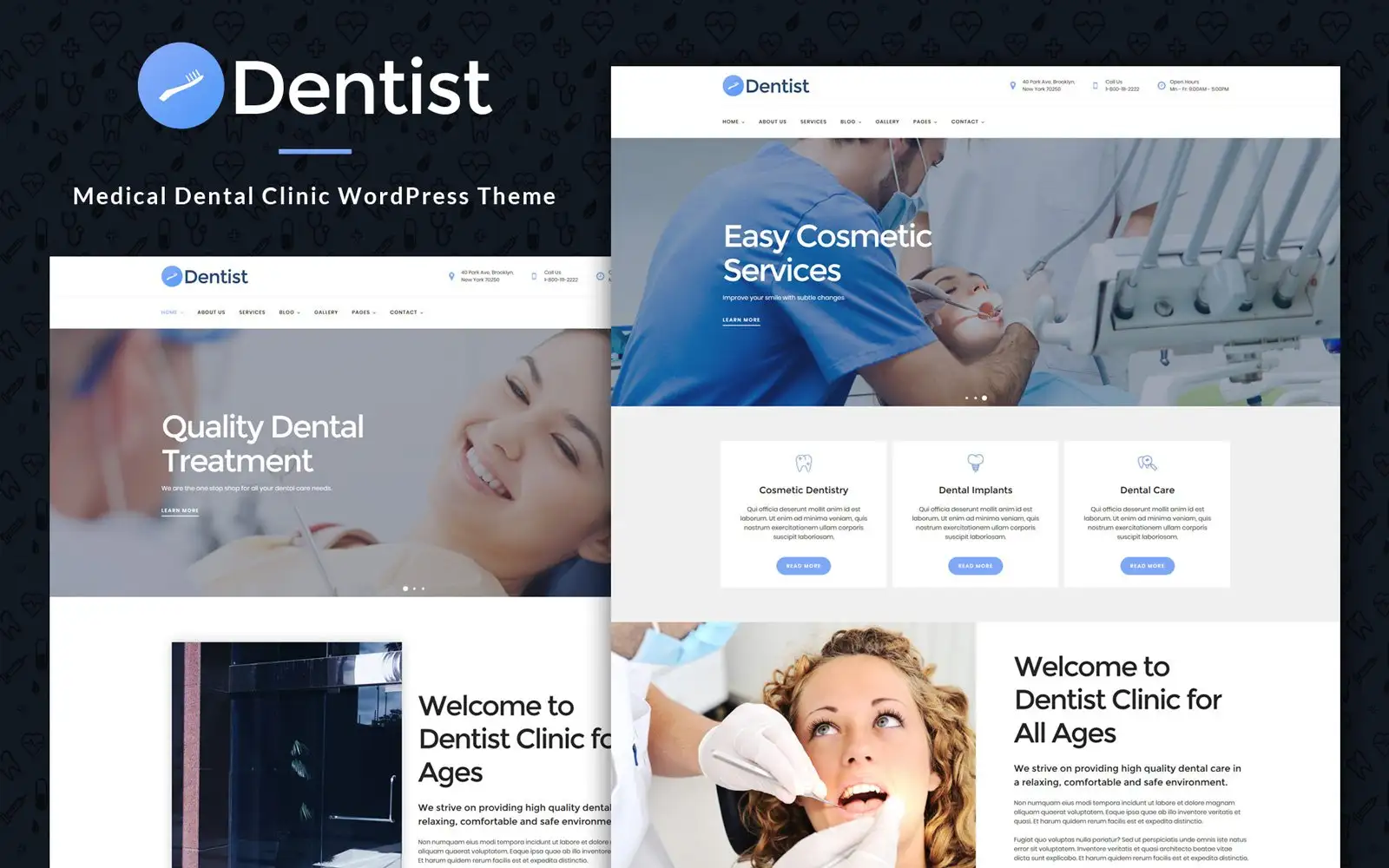 Dentist – Dental Medical Clinic WordPress Theme