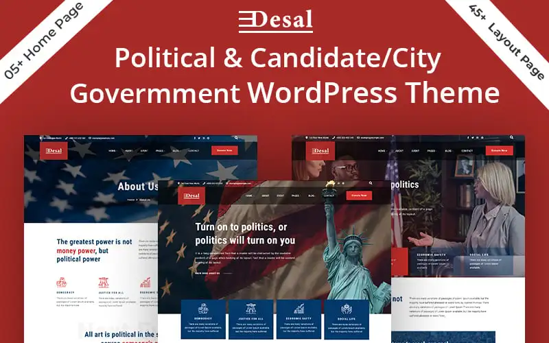 Desal – Political & Candidate/City Government WordPress Theme