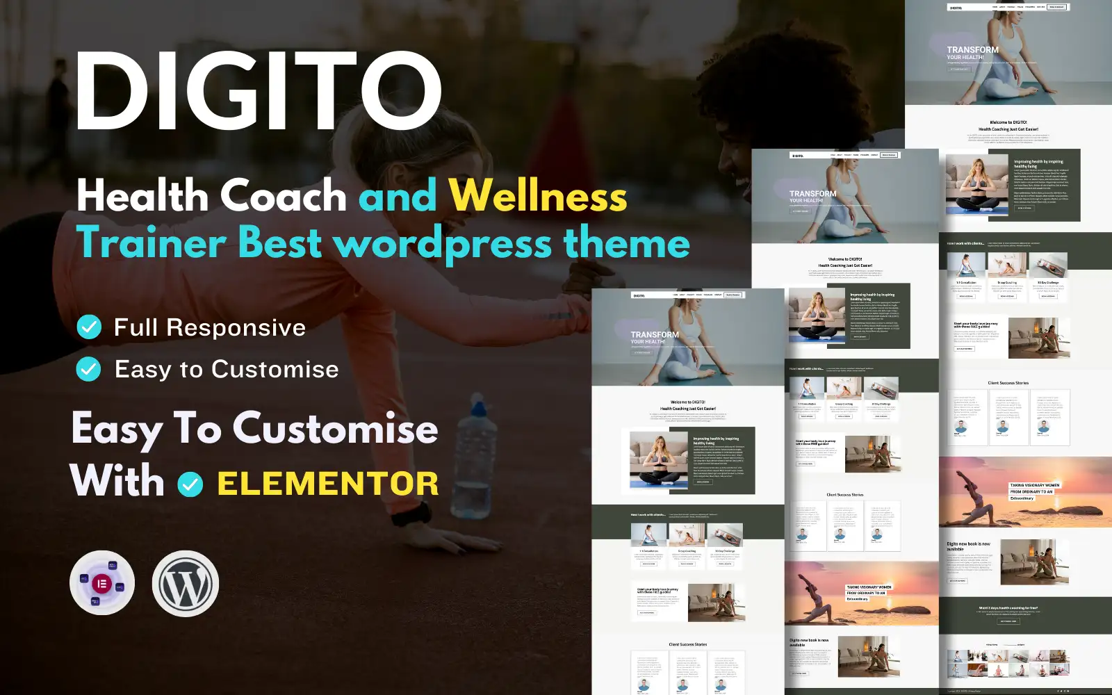 Digito – Health and Wellness Life Coach WordPress Theme WordPress Theme