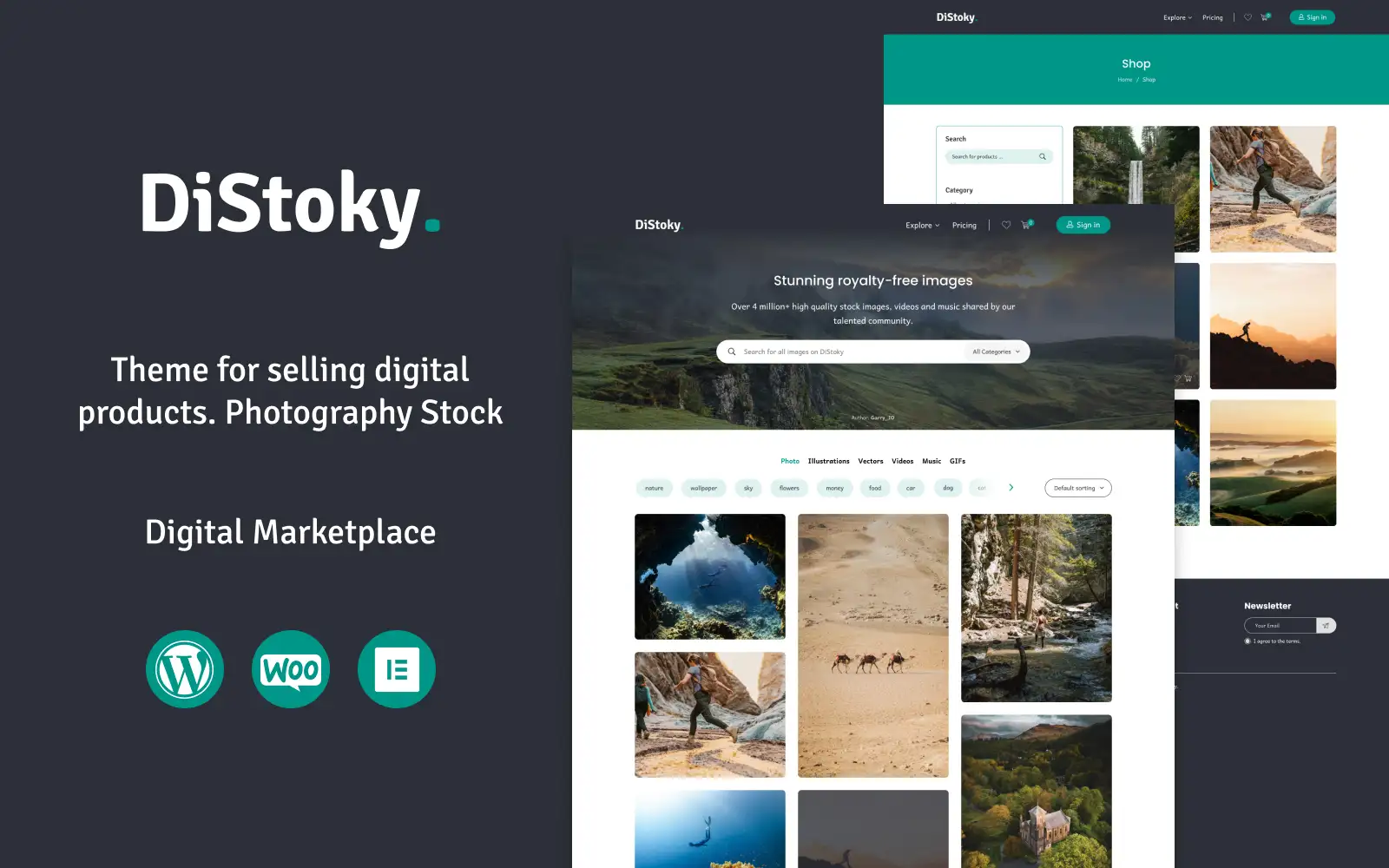 DiStocky – Stock Photo WooCommerce Theme