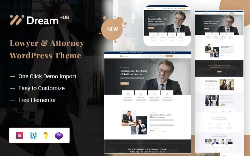 DreamHub – lawyer & Law Firm WordPress Theme