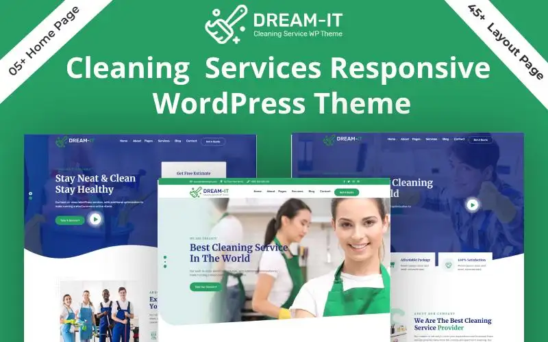 DreamIT – Cleaning Service WordPress Theme