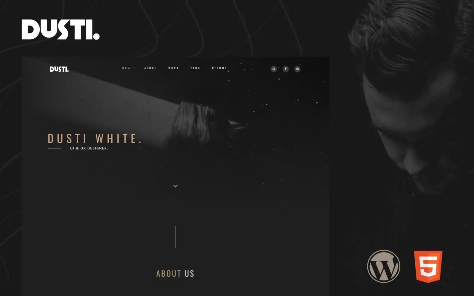 Dusti – Portfolio Multipurpose Modern WordPress Template WordPress Theme