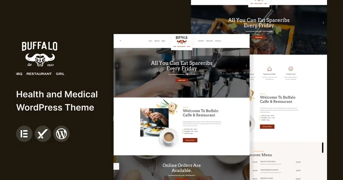 Buffalo – Cafe & Restaurant WordPress Theme
