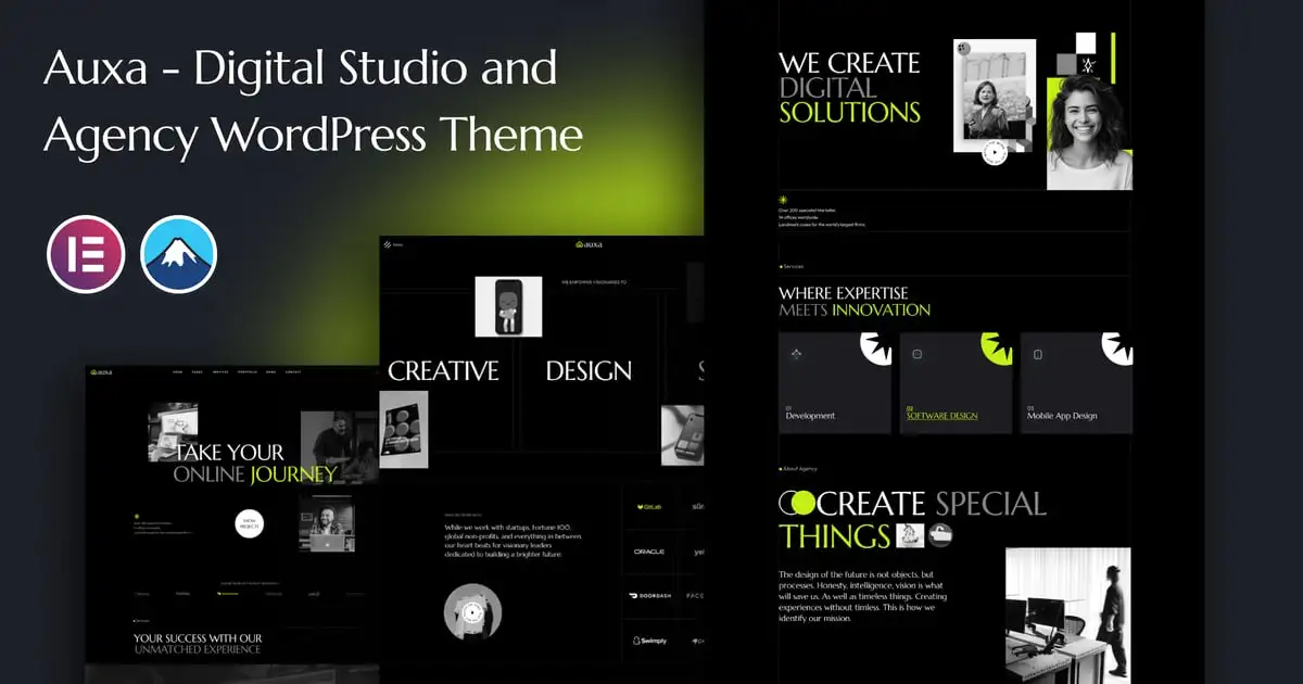 Auxa – Digital Studio and Agency WordPress Theme