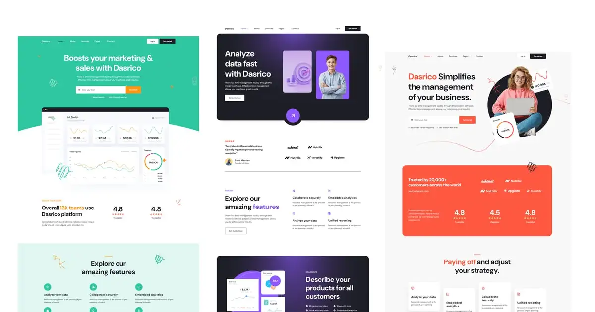 Dasrico – SaaS Website WordPress Theme