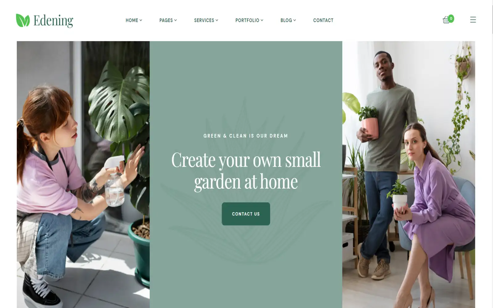 Edening – Landscape Gardening WordPress Theme