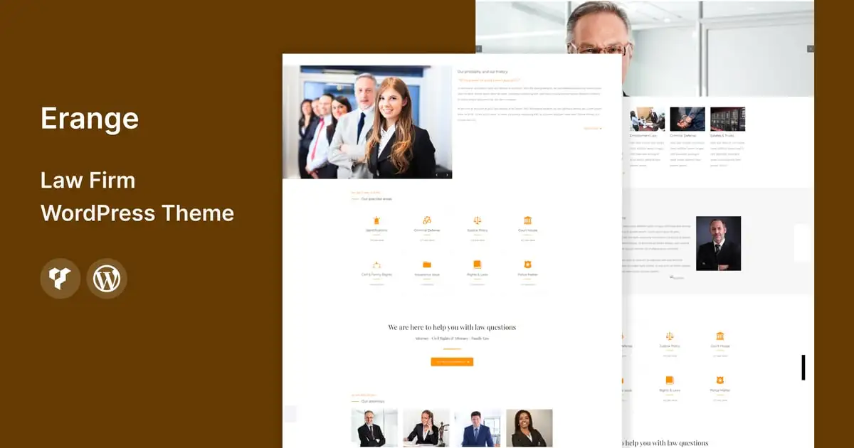 Erange- Law Firm WordPress Theme
