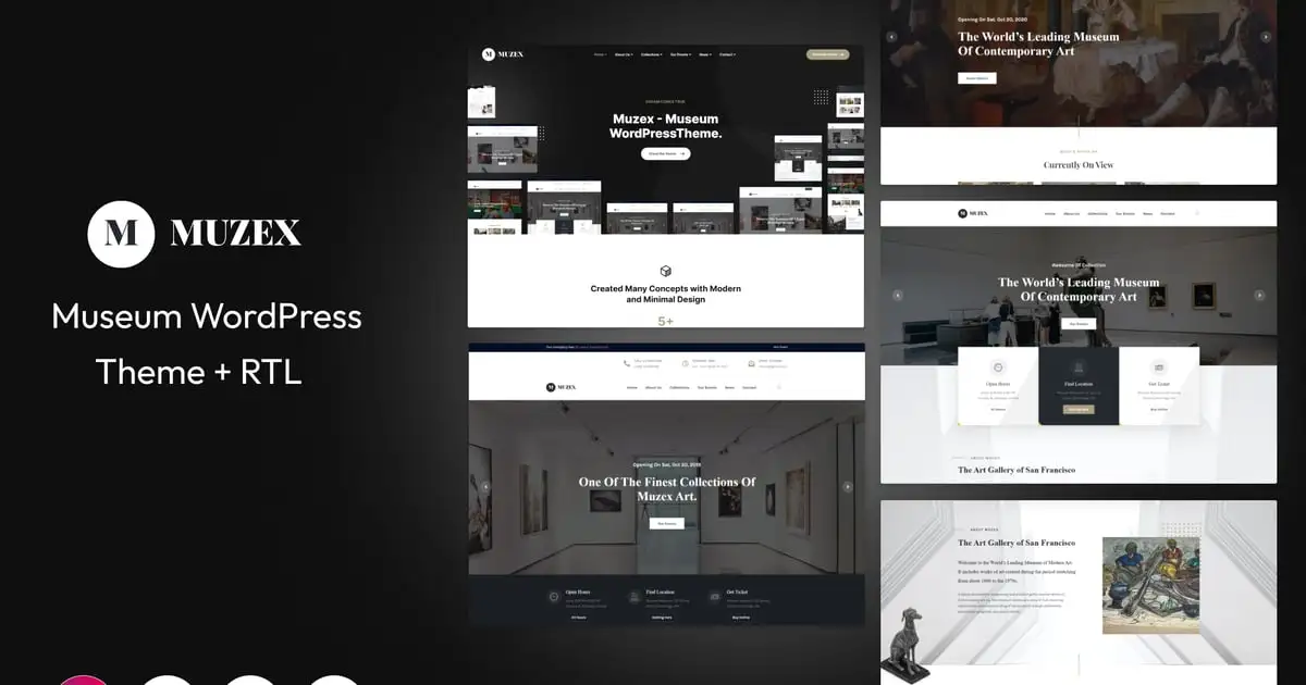 Muzex – Museum WordPress Theme