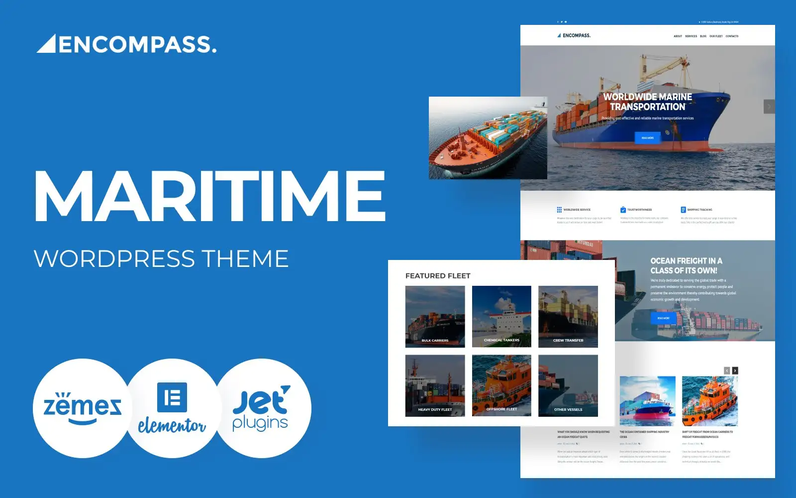 Encompass – Transportation Maritime WordPress Theme