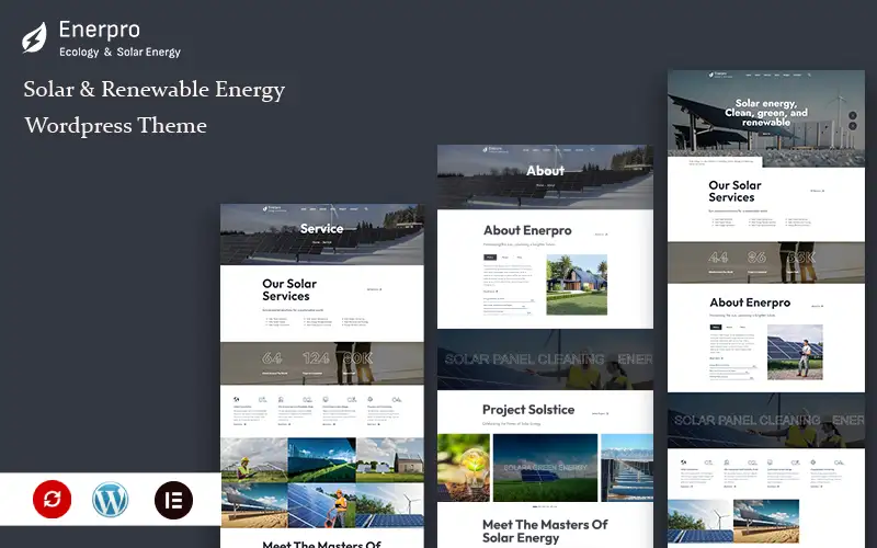 Enerpro – Solar & Renewable Energy WordPress Theme WordPress Theme
