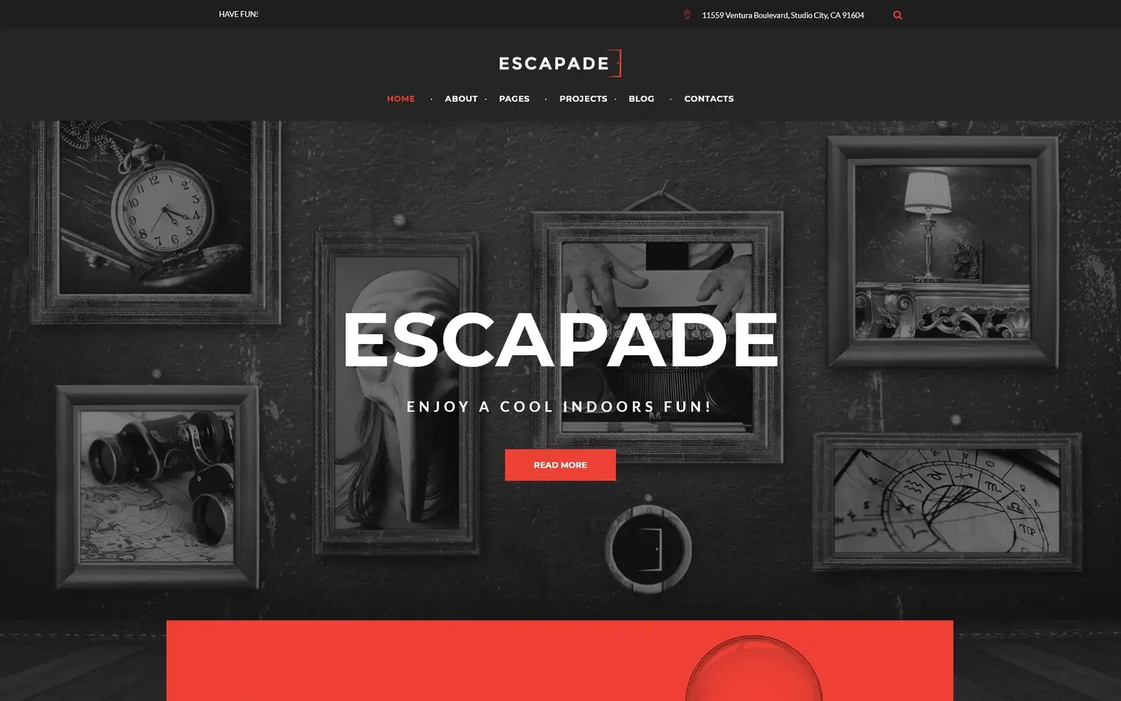 Escapade – Escape Room Responsive WordPress Theme