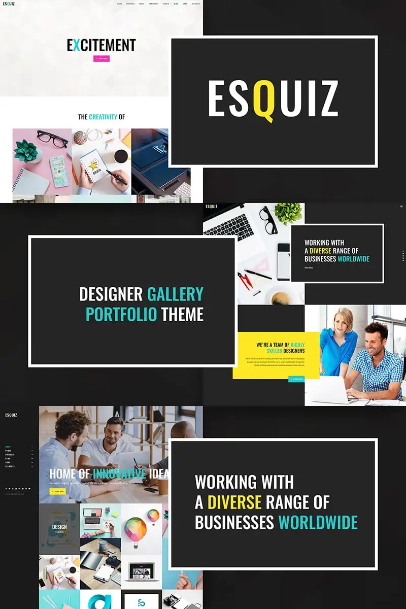Esquiz – Design Studio WordPress Theme