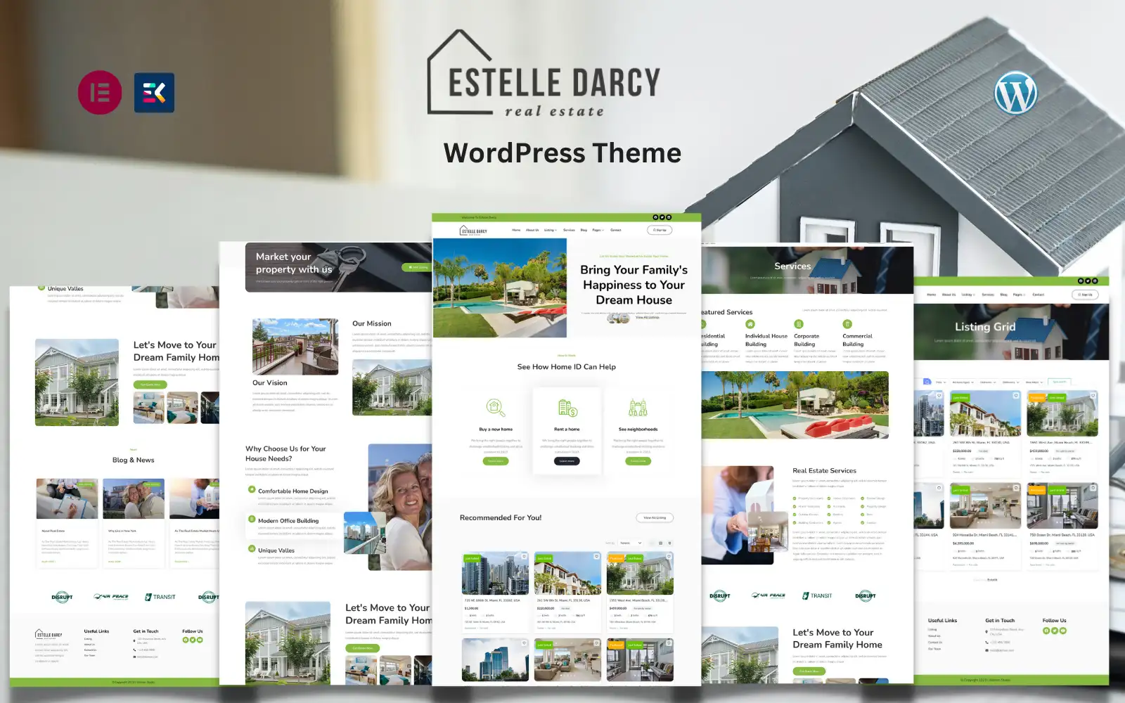 Estelle Darcy – Real Estate & Agent WordPress Theme