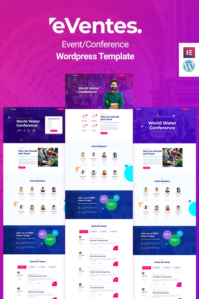 Eventes – Conference and Event WordPress Theme
