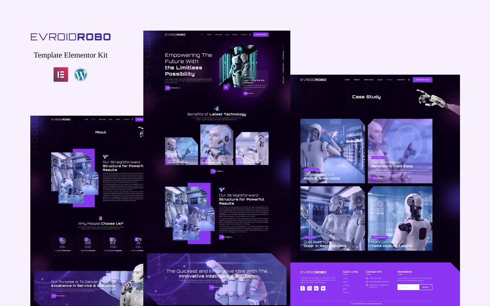 Evroidrobo – Robotics Elementor Template Kit Elementor Kit