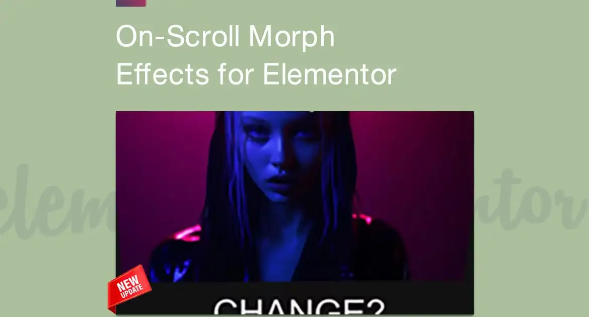 On-Scroll Morph Effects