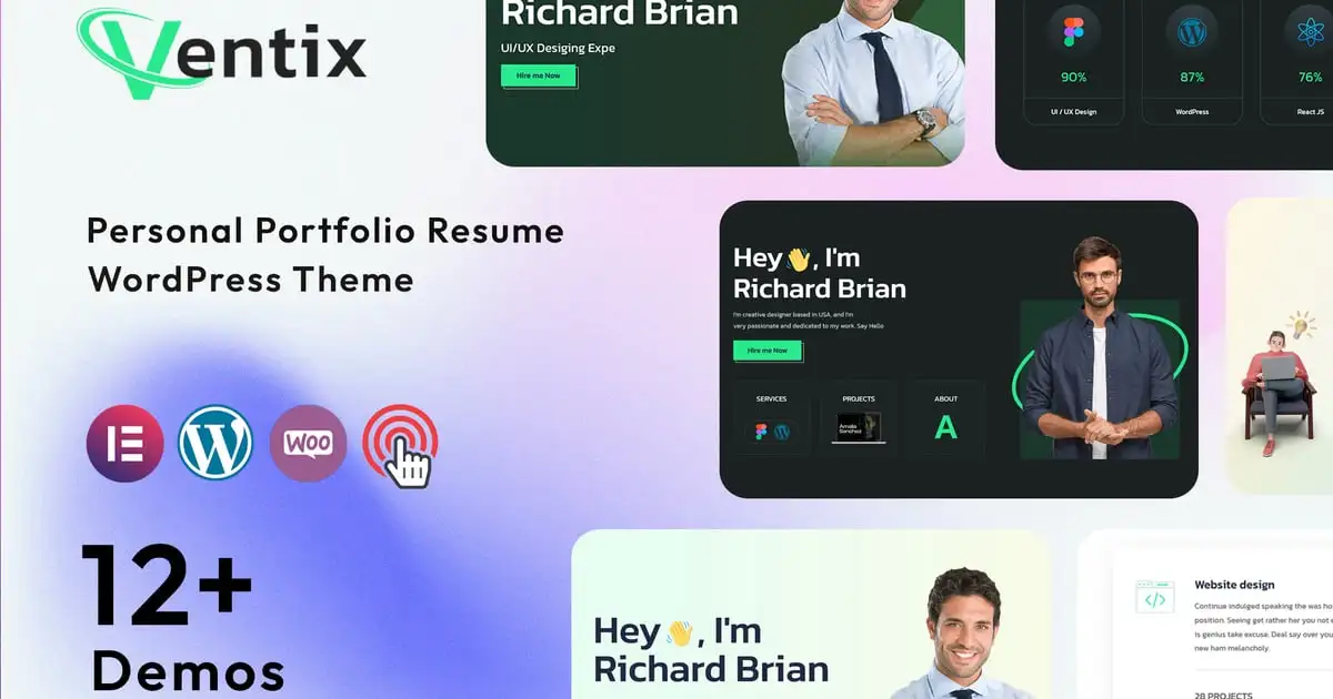 Ventix – Personal Portfolio Resume Theme