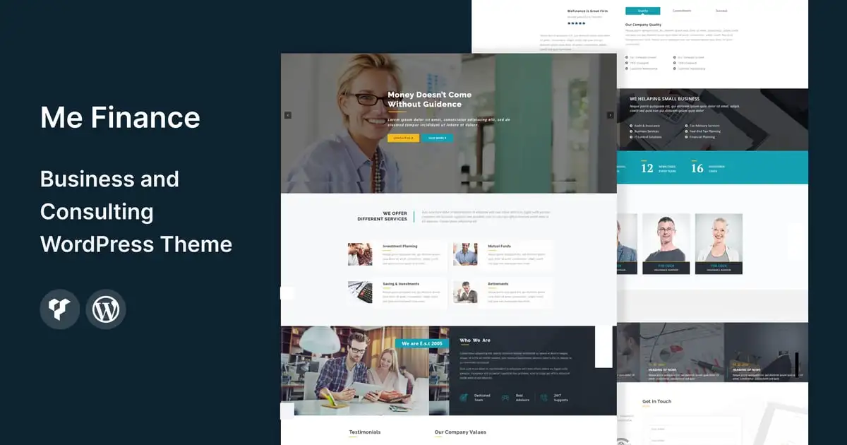 Me Finance – Business & Consulting WordPress Theme
