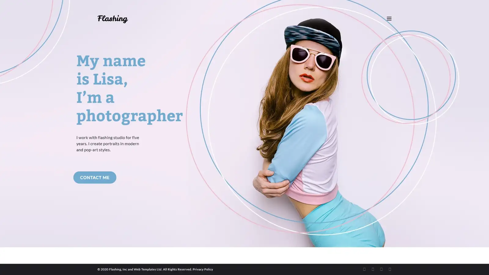 Flashing – Photographer Portfolio WordPress Theme