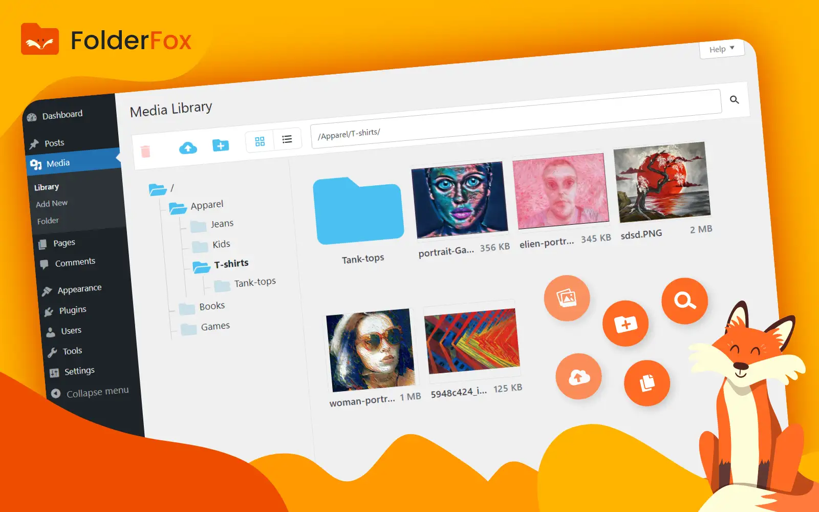 Folder Fox – Media Folders And Search For WordPress WordPress Plugin