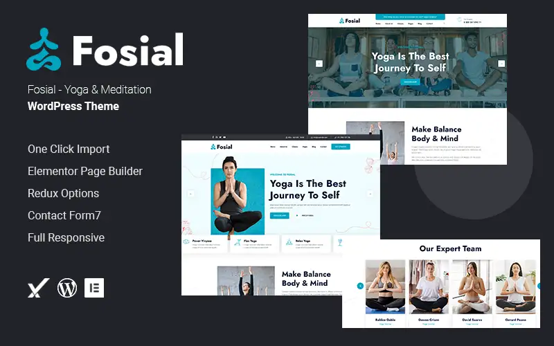 Fosial – Yoga & Meditation WordPress Theme