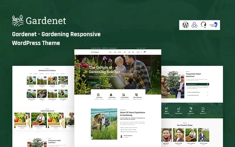 Gardenet – Gardening Responsive WordPress Theme
