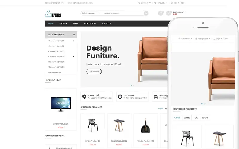 Genius – Multipurpose Theme WooCommerce Theme