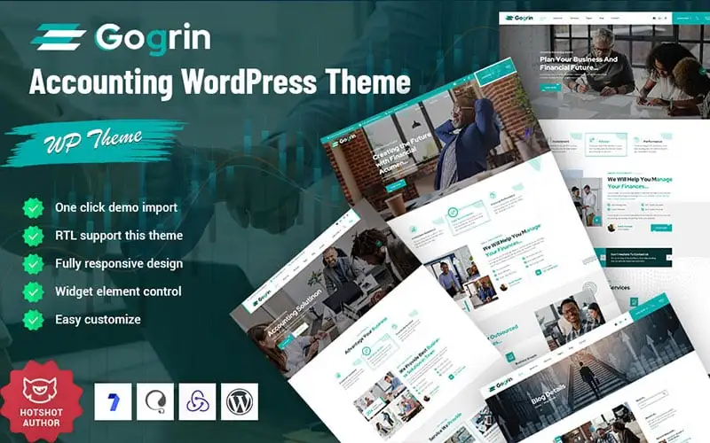 Gogrin – Accounting Responsive WordPress Theme