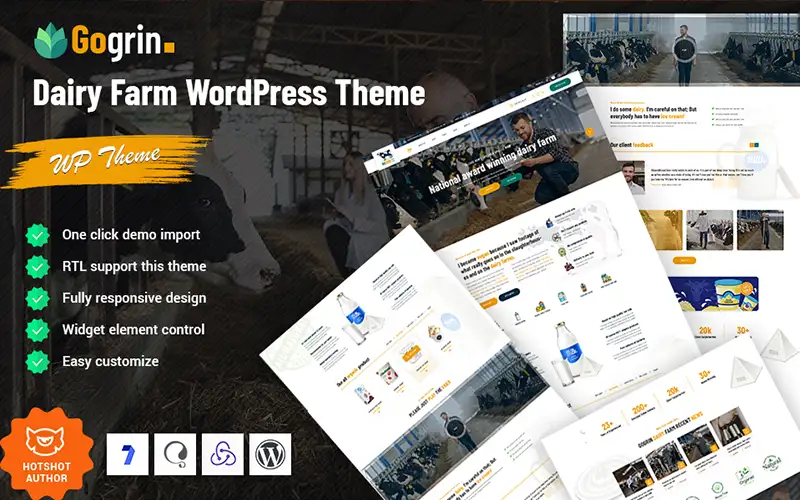 Gogrin – Dairy Farm WordPress Theme