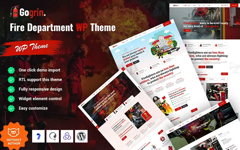 Gogrin – Fire Department & Fire Station WordPress Theme