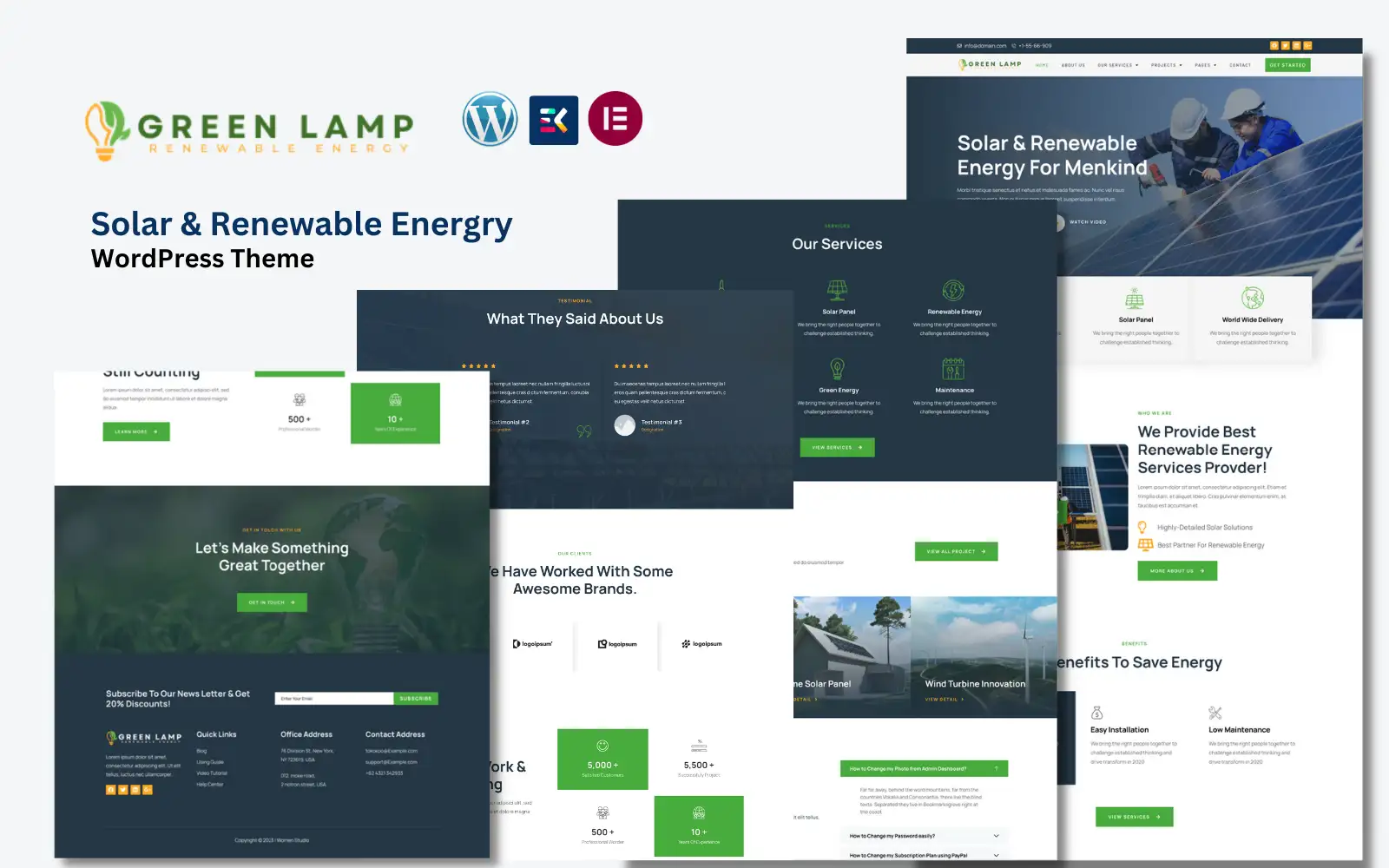 GreenLamp – Solar & Renewable Energy WordPress Theme