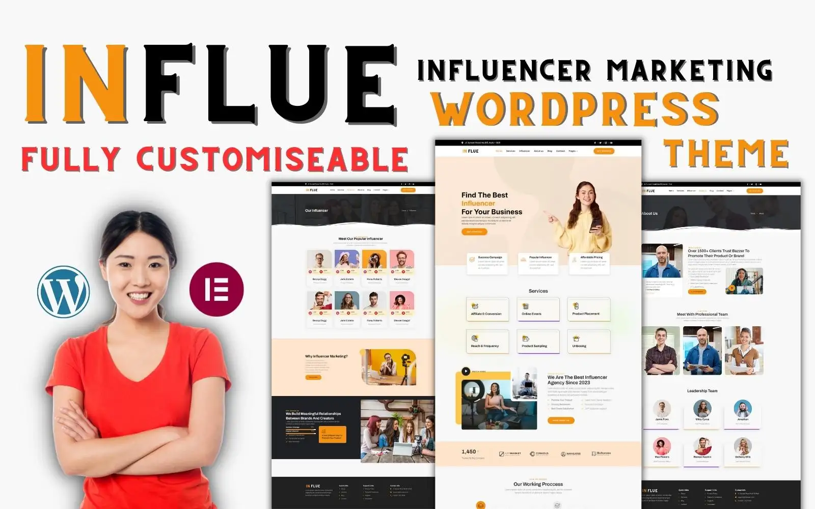 Influe – A Premium WordPress Theme For Influence Marketing – SEO & Digital Agency