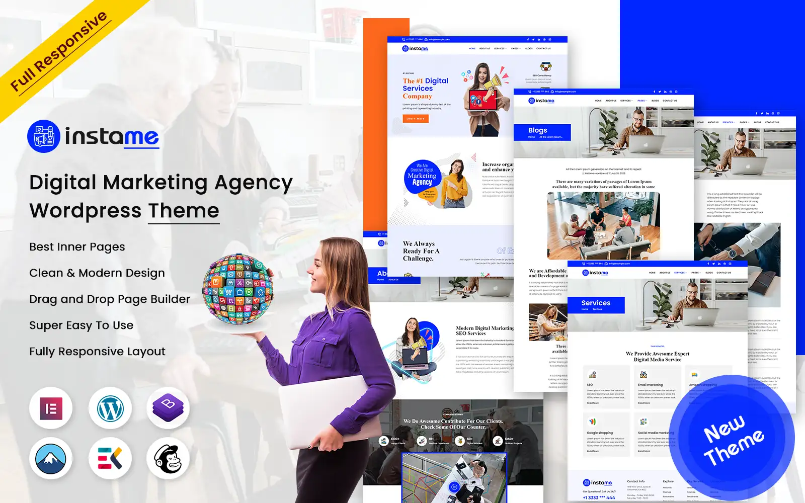 Instame – Digital Marketing Agency WordPress Theme