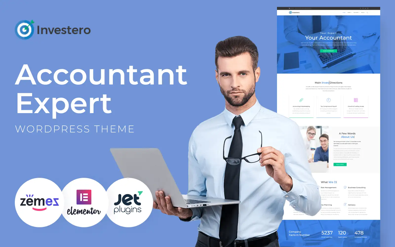 Investero – Accountant Expert Responsive WordPress Theme
