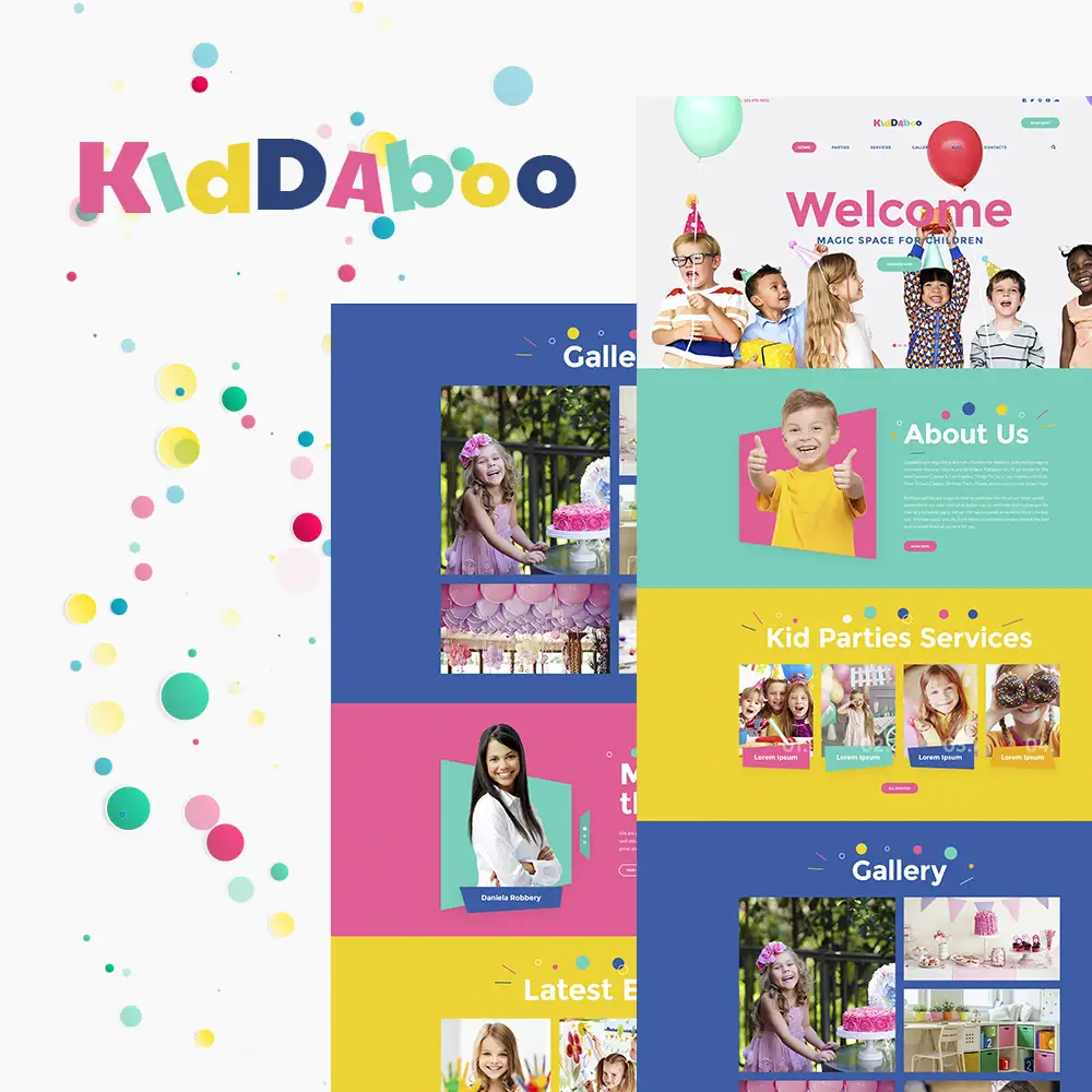 Kiddaboo – Kid Parties Services Responsive WordPress theme WordPress Theme