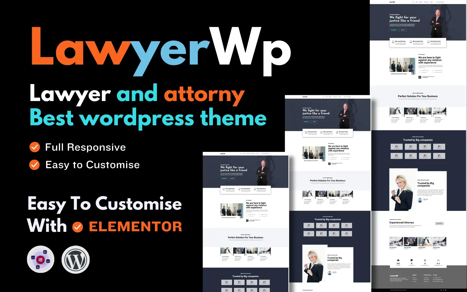 Lawyerwp – lawyer And Attorney Portfolio WordPressTheme WordPress Theme