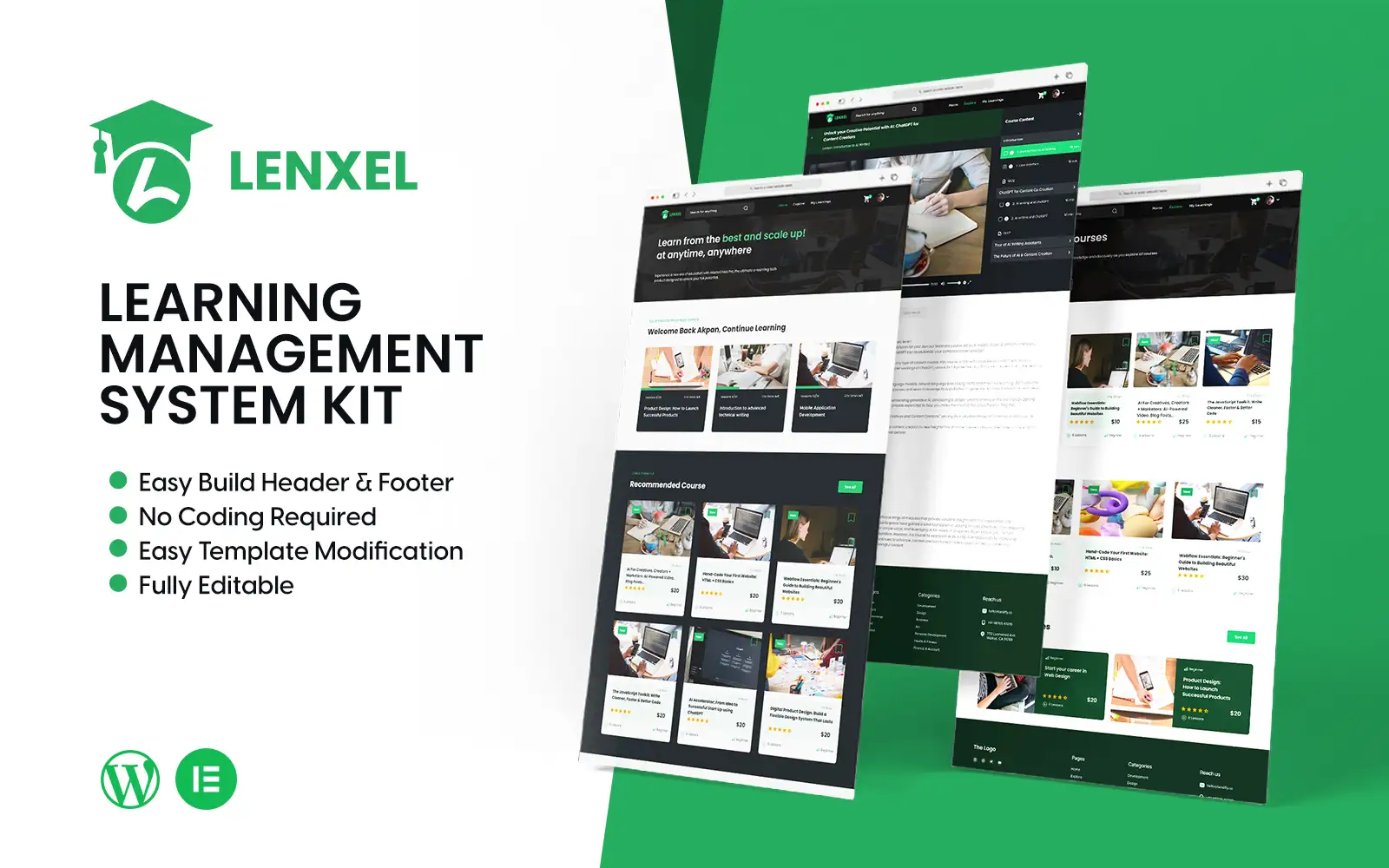Lenxel – Learning Management System for WordPress Theme WordPress Theme