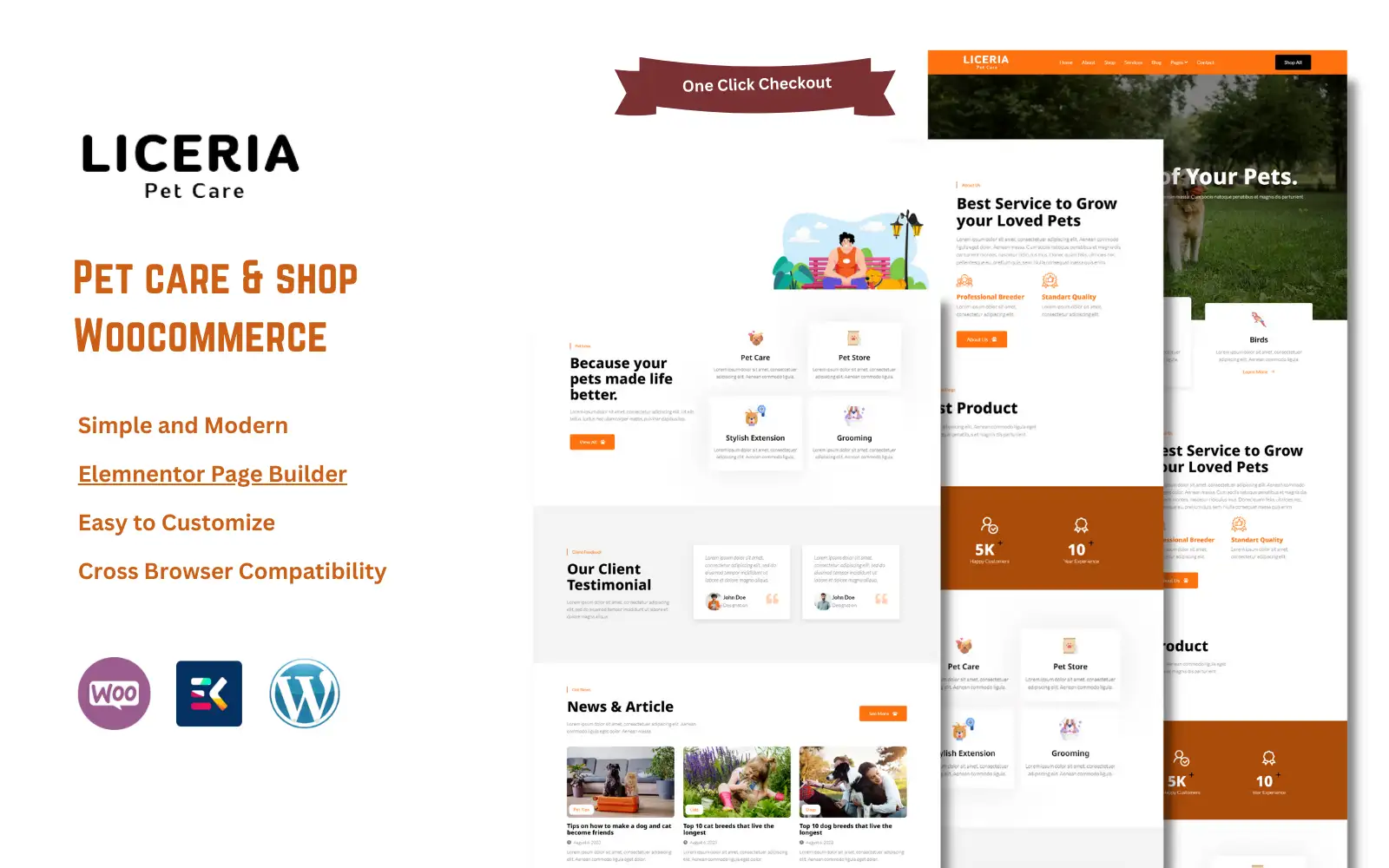 Liceria – Pet Care & Veterinary Shop WooCommerce Theme