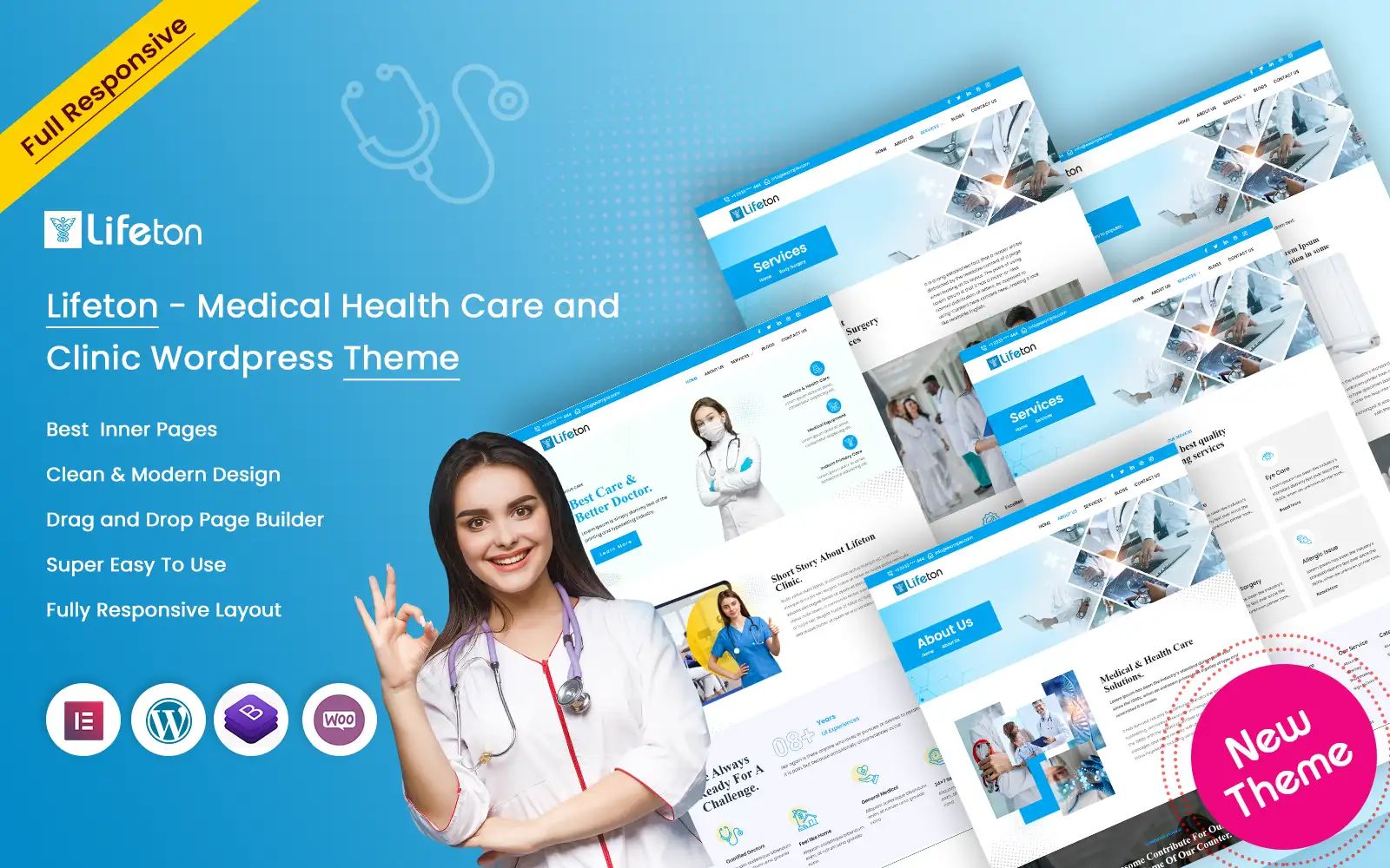 Lifeton – Medical Health Care and Clinic WordPress Theme