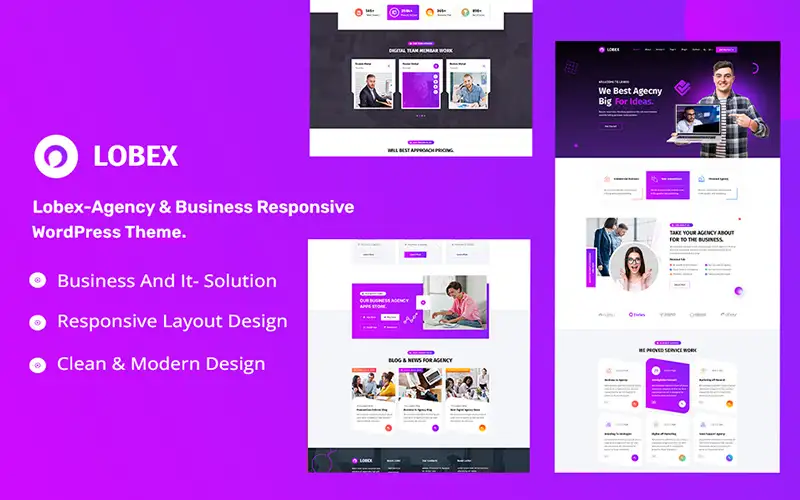 Lobex – Agency and Business Responsive WordPress Theme
