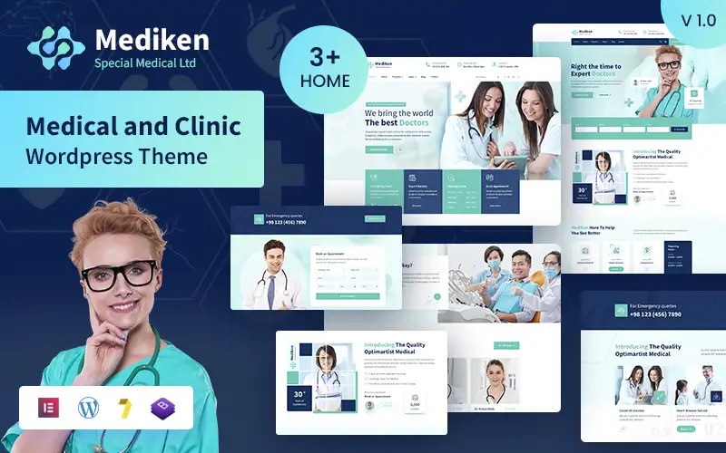 Mediken – Medical & Clinic Service WordPress Theme.