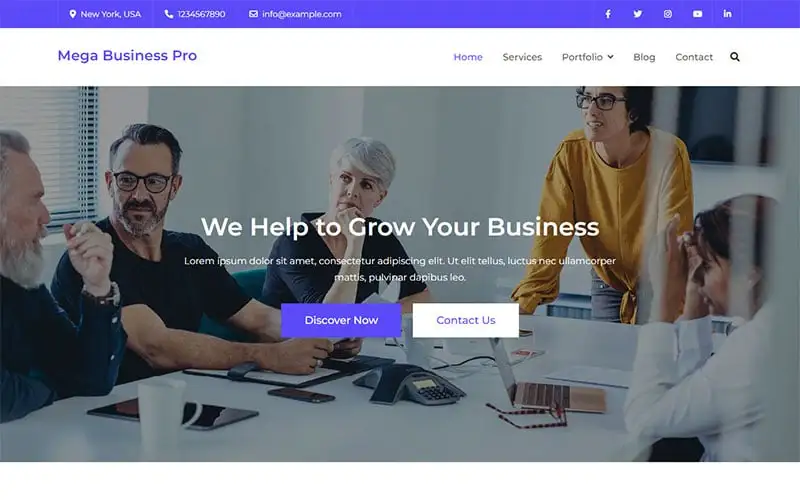 Mega Business Pro – Elementor Business Theme WordPress Theme