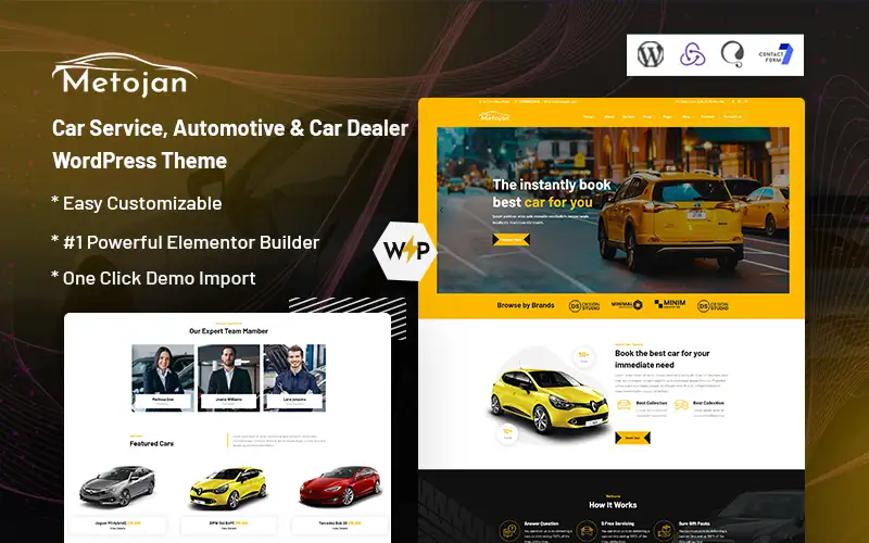 Metojan – Car Service, Automotive & Car Dealer WordPress Theme