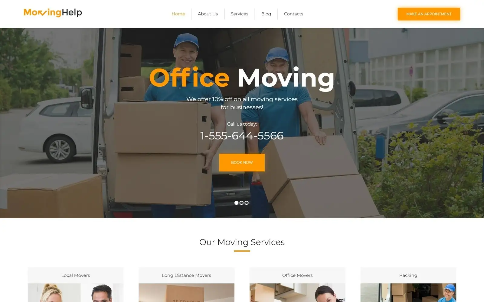 Moving Help – Logistic & Transportation WordPress Theme