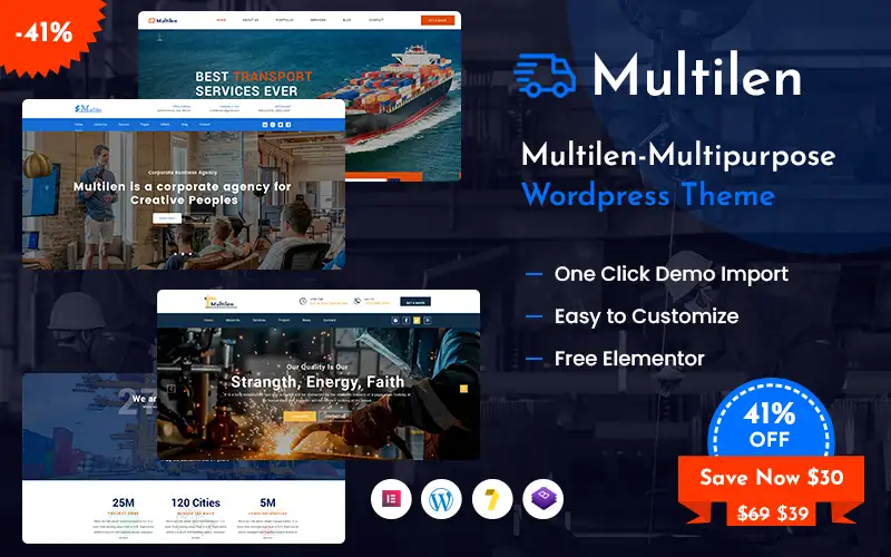 Multilen – Business Corporate & Multi-Purpose WordPress Theme
