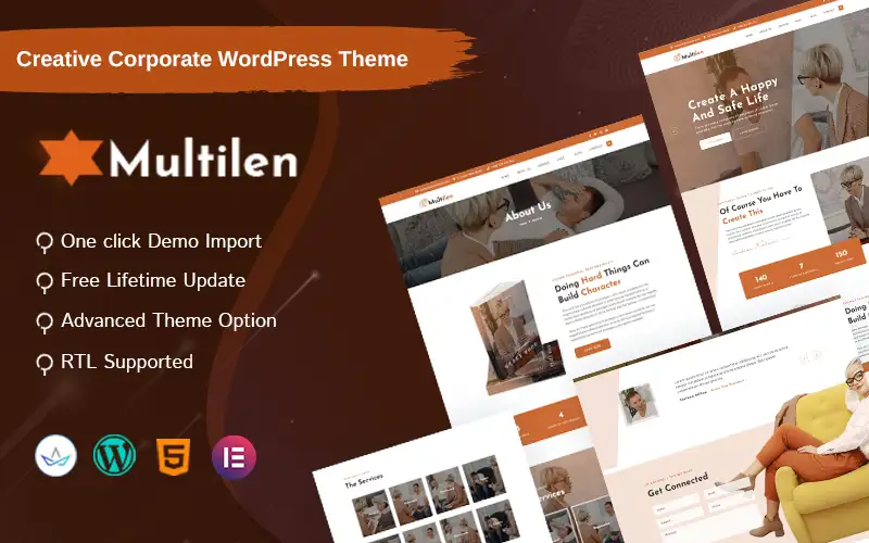 Multilen – Psychology Counseling Business Company WordPress Theme